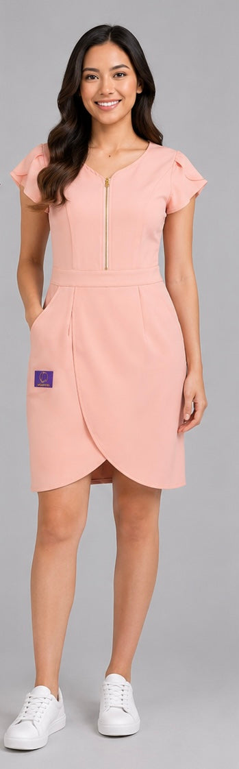 LeisureVybz™ Elegance Zip Dress