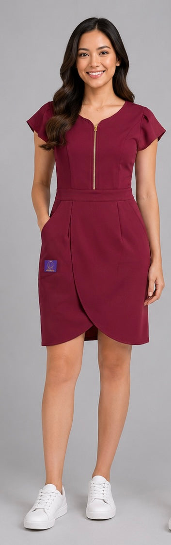 LeisureVybz™ Elegance Zip Dress