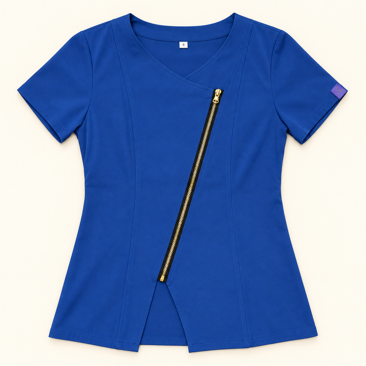 LeisureVybz™ Zip Performance Scrub Top